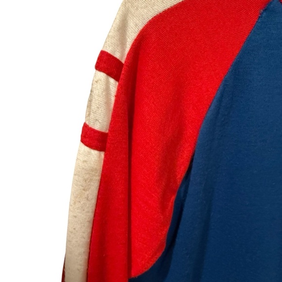 Vintage NFLHouston oilers blue Red and Blue terrycloth Jacket size 14-16 large - Picture 4 of 11